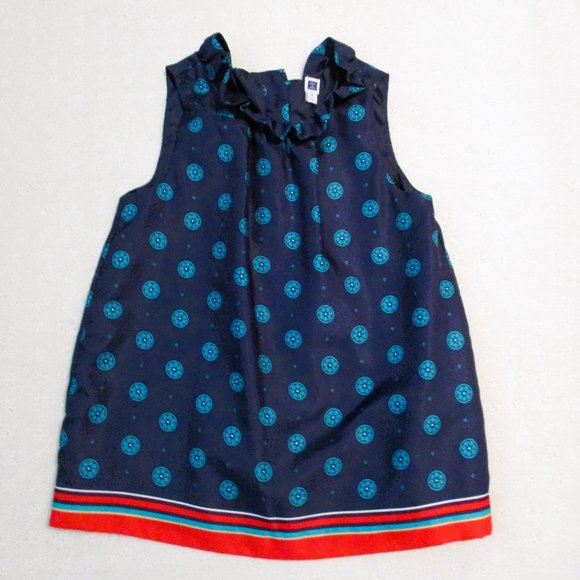 JANIE AND JACK SLEEVELESS RUFFLE NECK SHIRT - Picture 2 of 10